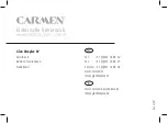 Предварительный просмотр 32 страницы Carmen VZ0100 Manual