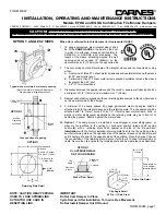 Preview for 1 page of CARNES EFOA Installation, Operation And Maintenance Instructions