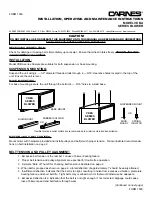 CARNES VDBA Series Installation, Operating And Maintenance Instructions preview