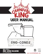 Предварительный просмотр 1 страницы Carnival King SNO CONE MACHINE User Manual