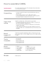 Preview for 8 page of CAROL BIKE 2.0 Setup And User Manual