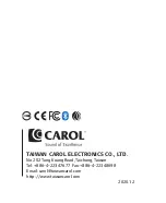 Предварительный просмотр 18 страницы CAROL BTM-510 Manual