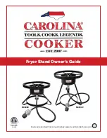 Carolina Cooker M40322 Owner'S Manual preview