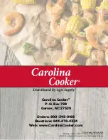 Предварительный просмотр 16 страницы Carolina Cooker M56913 Owner'S Manual