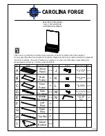 Carolina Forge CF4016CHETBK Assembly Instructions предпросмотр