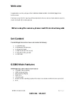 Preview for 6 page of CAROLINA MILANO G2300 Instruction Manual