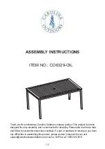 Carolina Outdoors CO6329-OIL Assembly Instructions preview