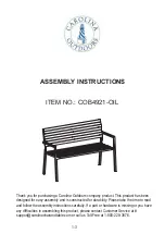 Carolina Outdoors COB4921-OIL Assembly Instructions preview