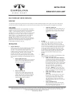 Carolina DSF640 Instruction Manual preview