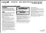 Preview for 1 page of Caroma SARACOM Plumbers Installation Instructions