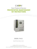 Preview for 1 page of caron 7540-3 Maintenance Instructions Manual