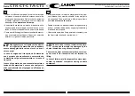 Preview for 170 page of caron CT 105 2016 Operator'S Manual