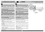 Preview for 192 page of caron CT 105 2016 Operator'S Manual