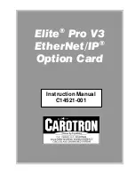 Carotron C14521-001 Instruction Manual preview