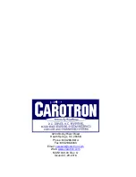 Preview for 110 page of Carotron Elite Pro EPN020-000 Instruction Manual