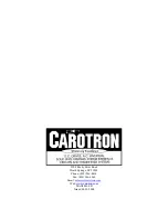 Предварительный просмотр 28 страницы Carotron P22194-1 Instruction Manual