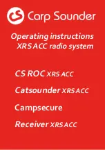 Carp Sounder XRS ACC Operating Instructions Manual preview