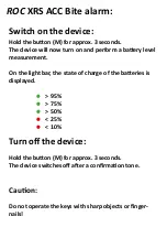 Preview for 7 page of Carp Sounder XRS ACC Operating Instructions Manual