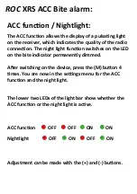 Preview for 11 page of Carp Sounder XRS ACC Operating Instructions Manual