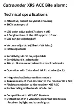 Preview for 14 page of Carp Sounder XRS ACC Operating Instructions Manual