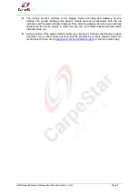 Предварительный просмотр 14 страницы CarpeStar SMG Series User Manual