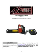 Carpet Badger Flooring Removal Machine Maintenance And Operating Instructions preview