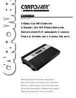 Carpower WANTED-4/320 Mounting Instructions preview