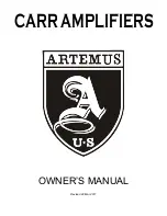 Carr Artemus Owner'S Manual предпросмотр