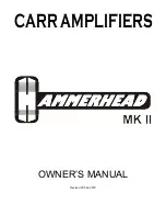 Carr Hammerhead MK II Owner'S Manual предпросмотр