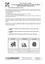 Предварительный просмотр 4 страницы CARRARO VARIBULL Instructions Manual