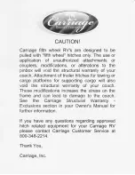 Preview for 46 page of Carriage Cameo Owner'S Manual