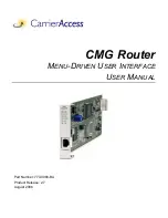 Предварительный просмотр 1 страницы Carrier Access Adit 600 User Manual