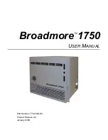 Preview for 1 page of Carrier Access Broadmore 1750 User Manual