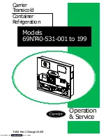 Carrier TRANSICOLD 69NT40-531 Series Manual preview