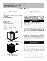 Предварительный просмотр 1 страницы Carrier 024-036 Service Manual