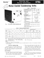 Carrier 07KA Start-Up And Service Instructions preview