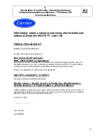 Предварительный просмотр 21 страницы Carrier 09GF Series Manual