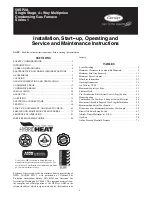 Предварительный просмотр 1 страницы Carrier 1 Series Installation, Start-Up, Operating And Service And Maintenance Instructions