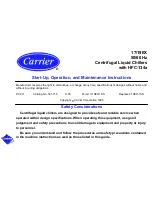 Preview for 1 page of Carrier 17/19EX Start-Up, Operation And Maintenance Instructions Manual