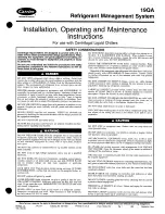 Preview for 1 page of Carrier 19QA Installation, Operating And Maintenance Instructions