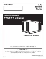 Carrier 2.4L Owner'S Manual preview