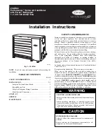 Preview for 1 page of Carrier 24AHA4 Performance Series Installation Instructions Manual