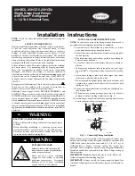 Preview for 1 page of Carrier 25HBC5 Installation Instructions Manual