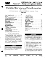 Preview for 1 page of Carrier 30GB040-200 Operating And Troubleshooting