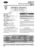 Preview for 1 page of Carrier 30GX080-176 Installation Instructions Manual