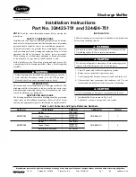 Preview for 1 page of Carrier 324423-751 Installation Instructions