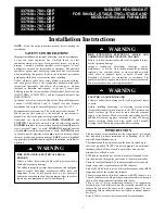 Preview for 1 page of Carrier 337938 -782 -CBP Installation Instructions Manual