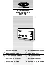 Carrier 33AW-RC1 Owner'S Manual предпросмотр