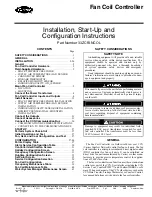 Carrier 33ZCFANCOL Installation, Start-Up And Configuration Instructions предпросмотр