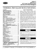 Carrier 38AU Installation, Start-Up And Service Instructions Manual preview